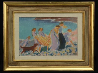 Feest op het strand, ca. 1905